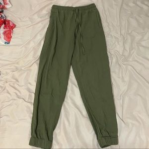 Papaya Green Linen Pants